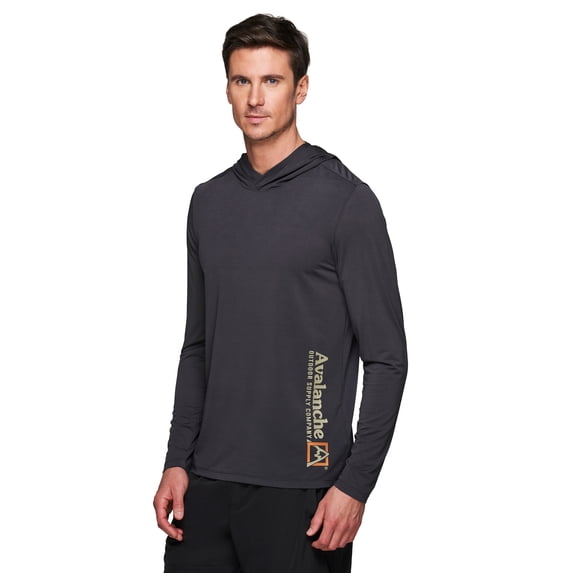 Avalanche Men's UPF 50+ Protection Lightweight Hoodie Top With Zipper Pocket