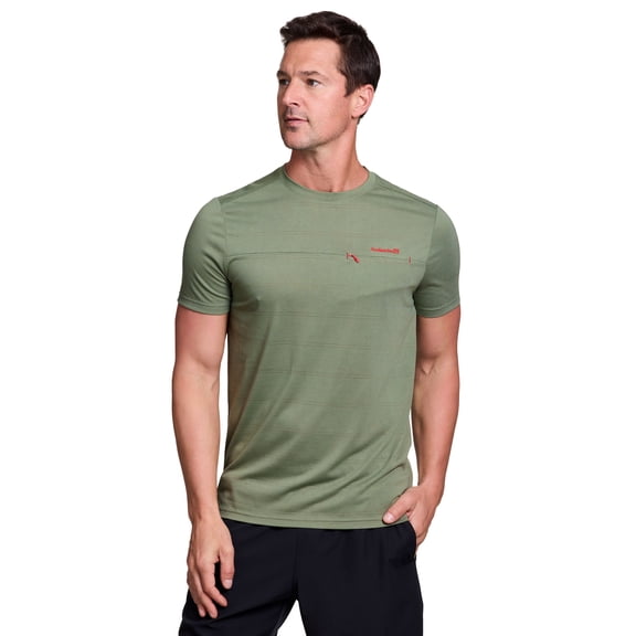 Avalanche Men's Zipper Pocket Lightweight Soft Heathered Crewneck T-Shirt