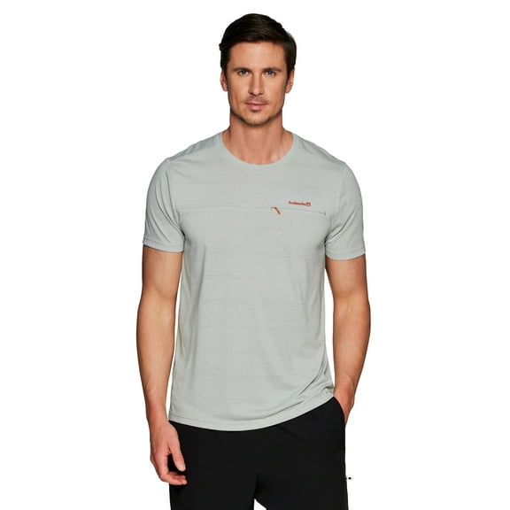 Avalanche Men's Zipper Pocket Lightweight Soft Heathered Crewneck T-Shirt