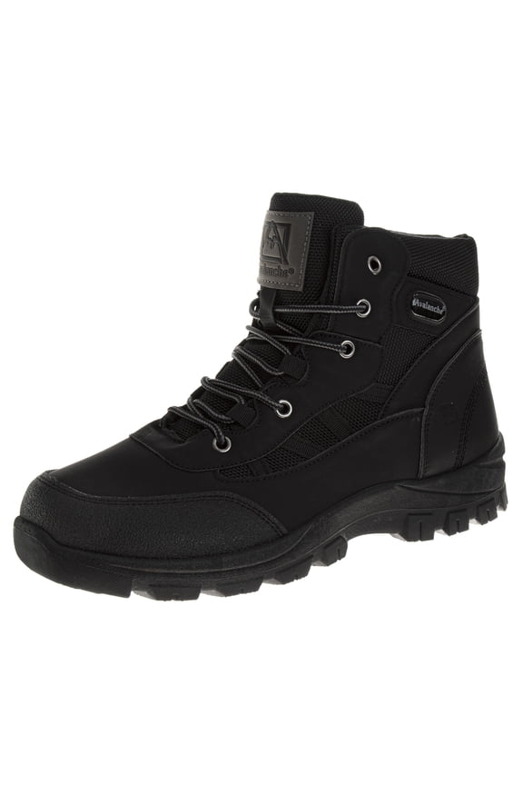 Avalanche Mens Multifunctional Lightweight Hiking Trail Casual Boots, Black, 10.5