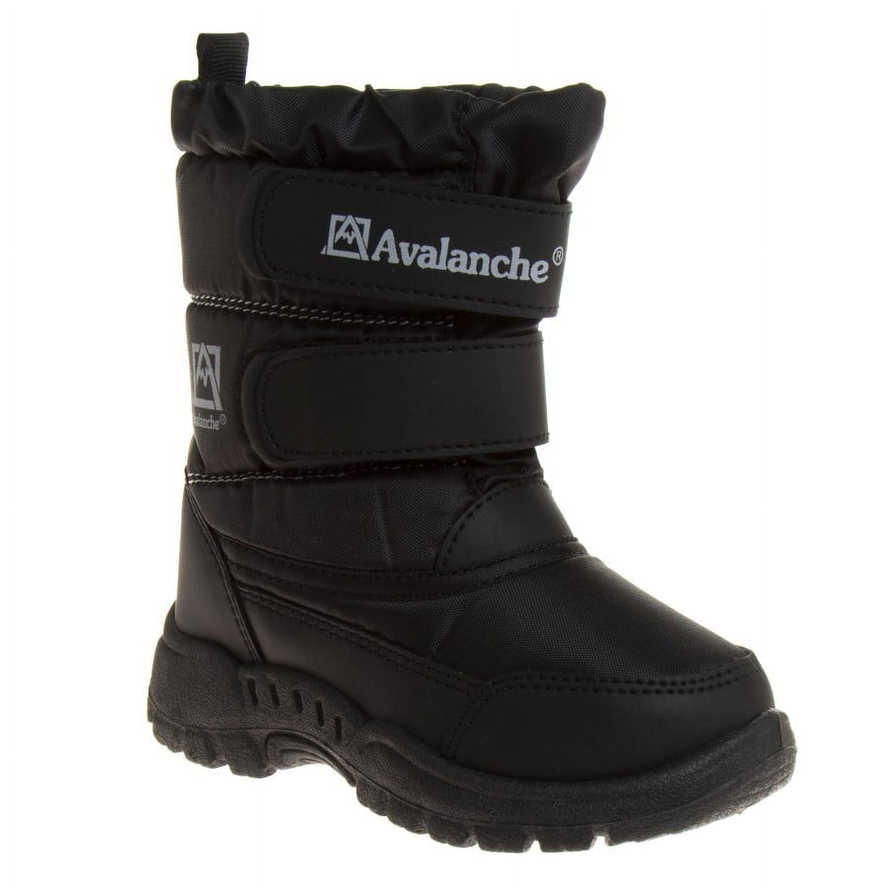 Avalanche Toddler Boys Snow Boots Deep Black, 8