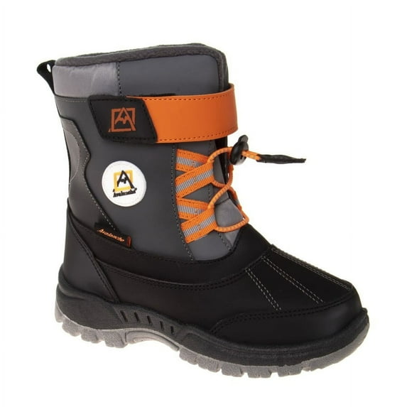 Avalanche Toddler Boys' Synthetic Snow Boots with Bungee Cord and Hook & Loop Closure