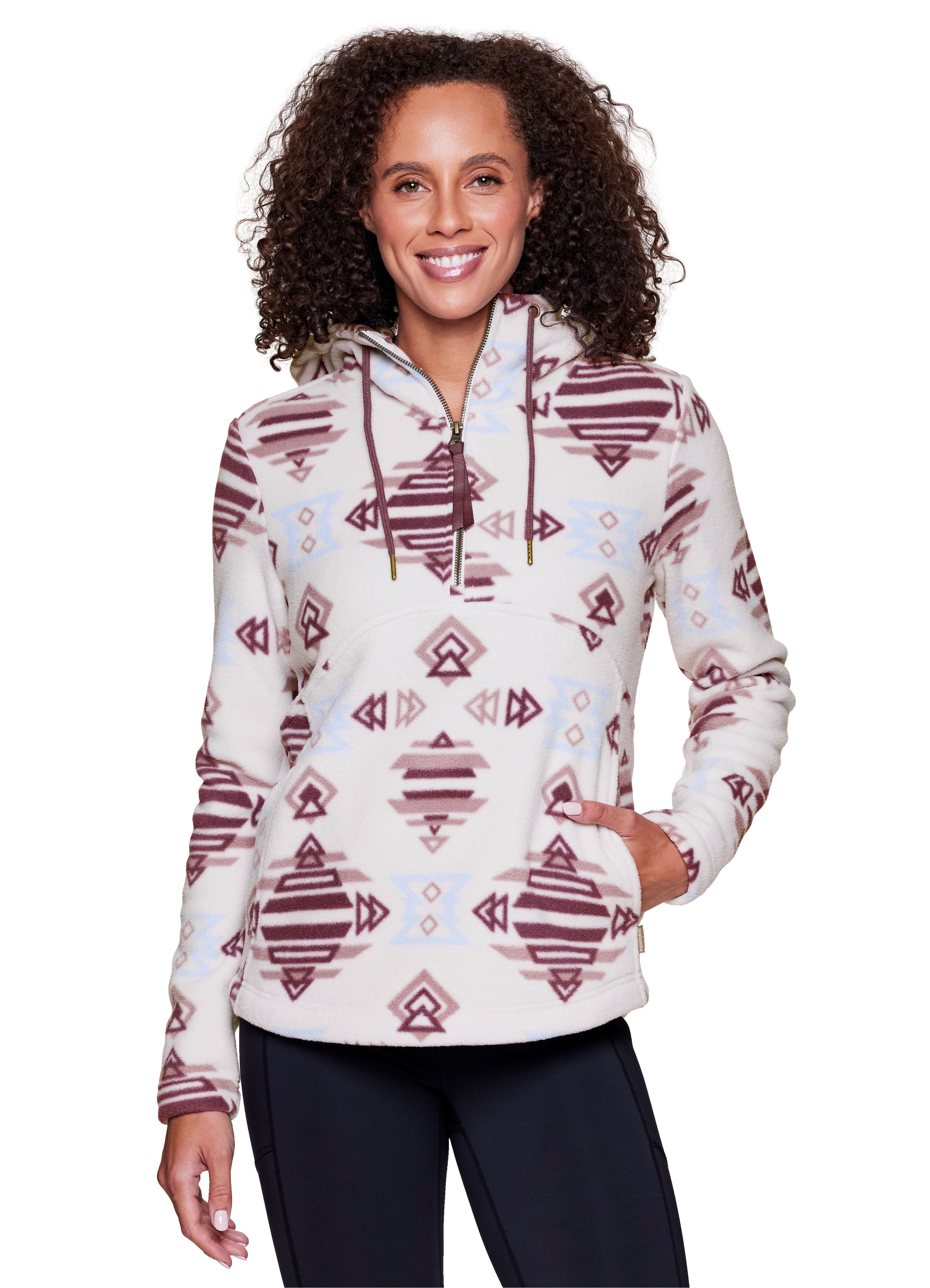 Avalanche Women's Plush Fleece Hoodie, 1/2 Zip Soft Fleece Pullover With  Pocket