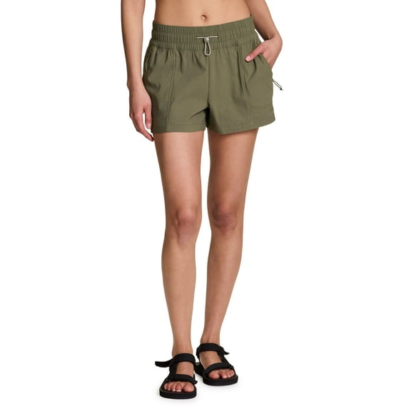 Avalanche Women's Bungee Waistband Stretch Twill Hiking/Walking Shorts