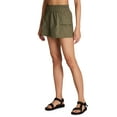 thumbnail image 1 of Avalanche Women's Cargo-Style Sustainable Ripstop Hiking Short with Pockets, Drawstring Waistband, 1 of 6