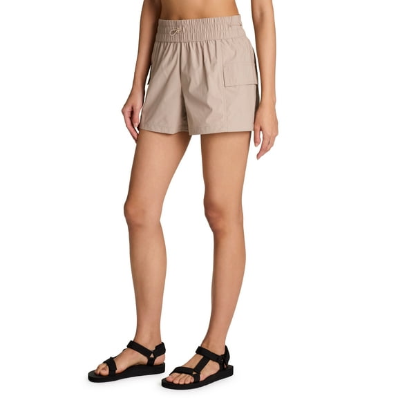 Avalanche Women's Cargo-Style Sustainable Ripstop Hiking Short with Pockets, Drawstring Waistband