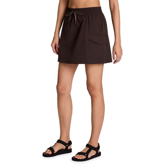 Avalanche Women's Cargo-Style Sustainable Ripstop Hiking Skort with Pockets, Built-In Shorts