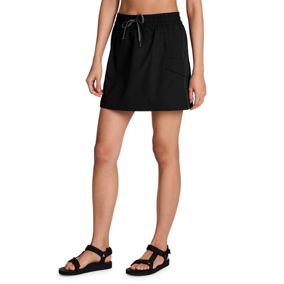 Avalanche Women's Cargo-Style Sustainable Ripstop Hiking Skort with Pockets, Built-In Shorts