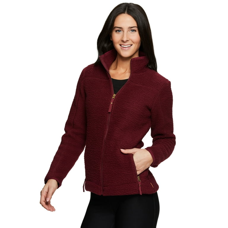 Avalanche Women s Fleece Berber Zip Up Jacket With Pockets