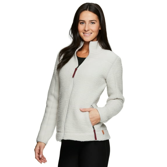 Avalanche Women's Fleece Berber Zip Up Jacket With Pockets