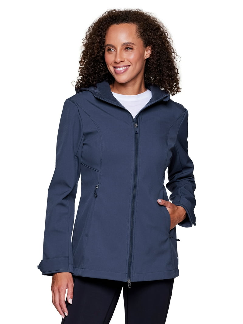 Avalanche Women's Fleece Lined Soft Shell Hoodie Rain Jacket With