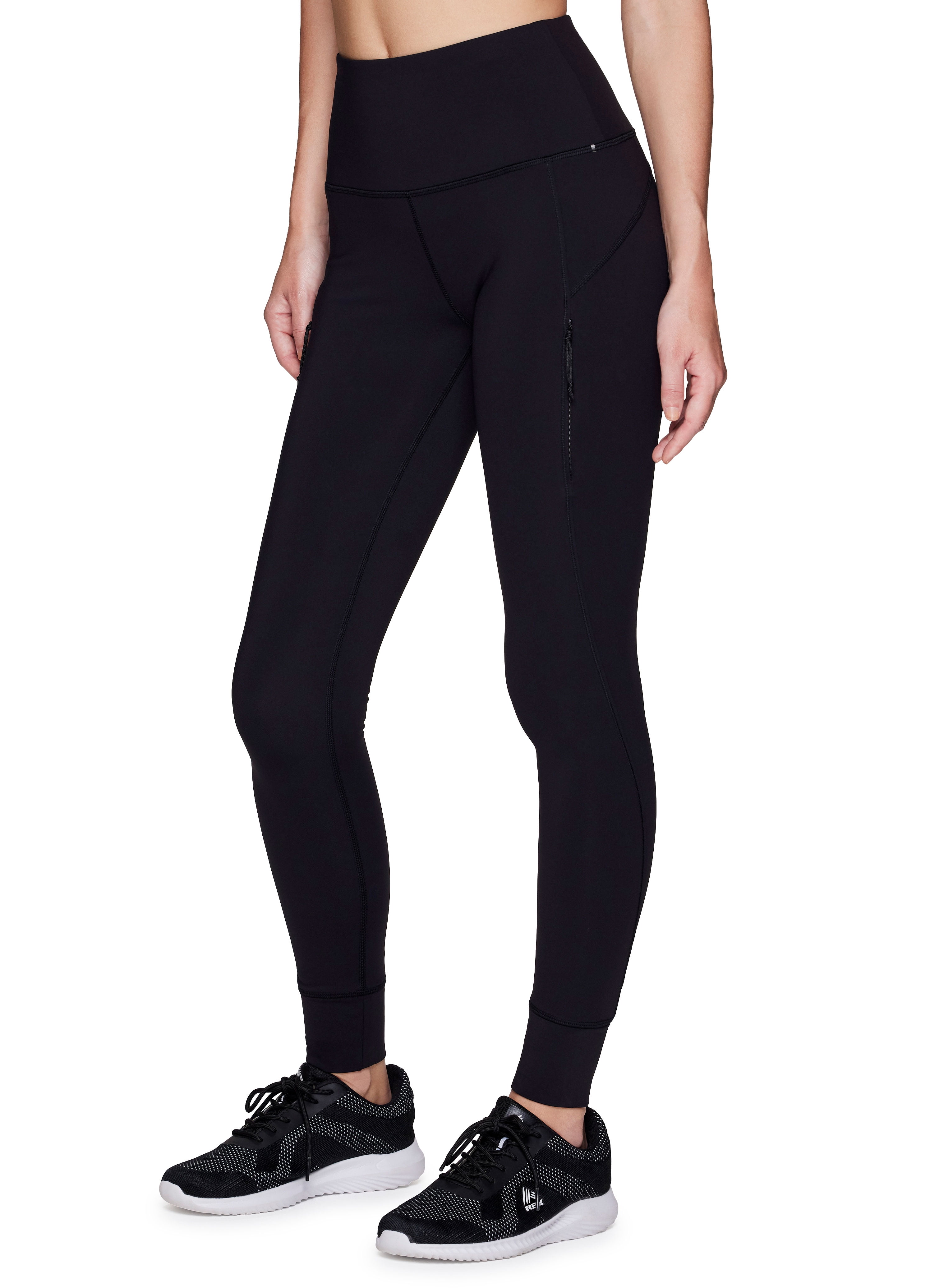 Avalanche Women's Fleece Lined Squat Proof Legging with Zipper Pockets 