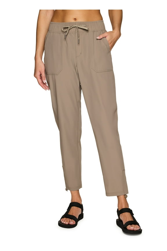 Women's Hiking Quick Dry Drawstring Woven Ankle Pant With Pockets