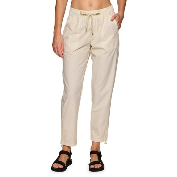 Avalanche Women's Hiking Quick Dry Drawstring Woven Ankle Pant With Pockets