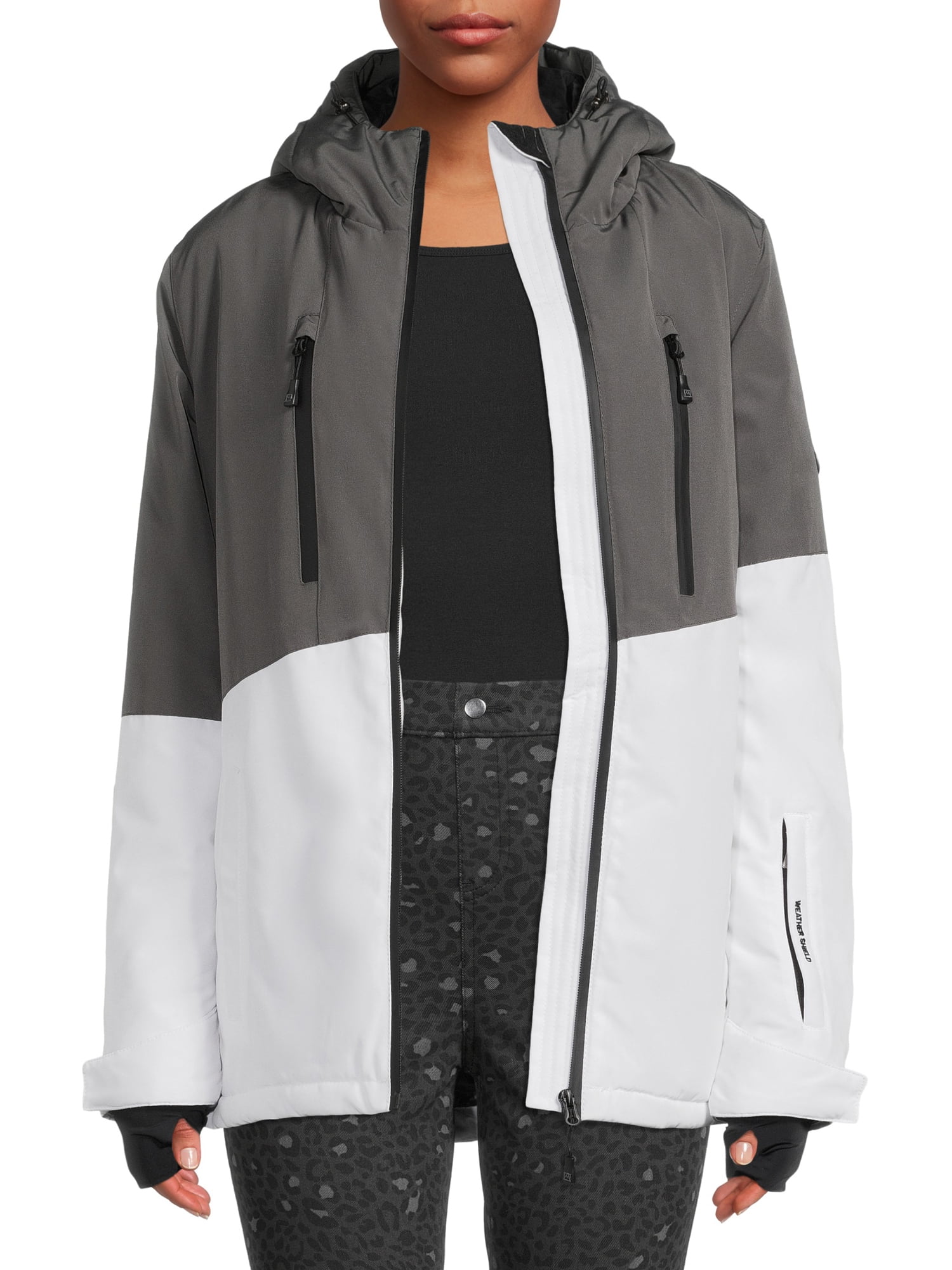 Avalanche Women's Hooded Color Block Ski Jacket