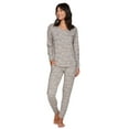 thumbnail image 1 of Avalanche Women's Pant/Top Neutral Winter Hacci Pajama Set, 1 of 4