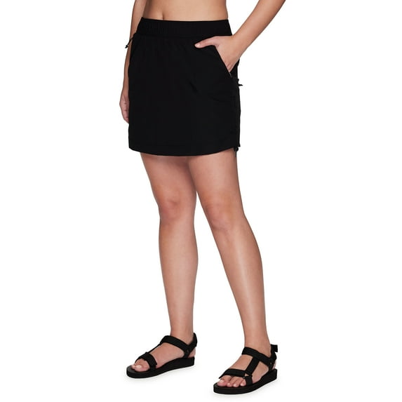 Avalanche Women's Quick Drying Woven Skort With Ruched Bungee Sides
