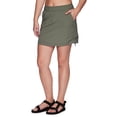 thumbnail image 1 of Avalanche Women's Quick Drying Woven Skort With Ruched Bungee Sides, 1 of 7