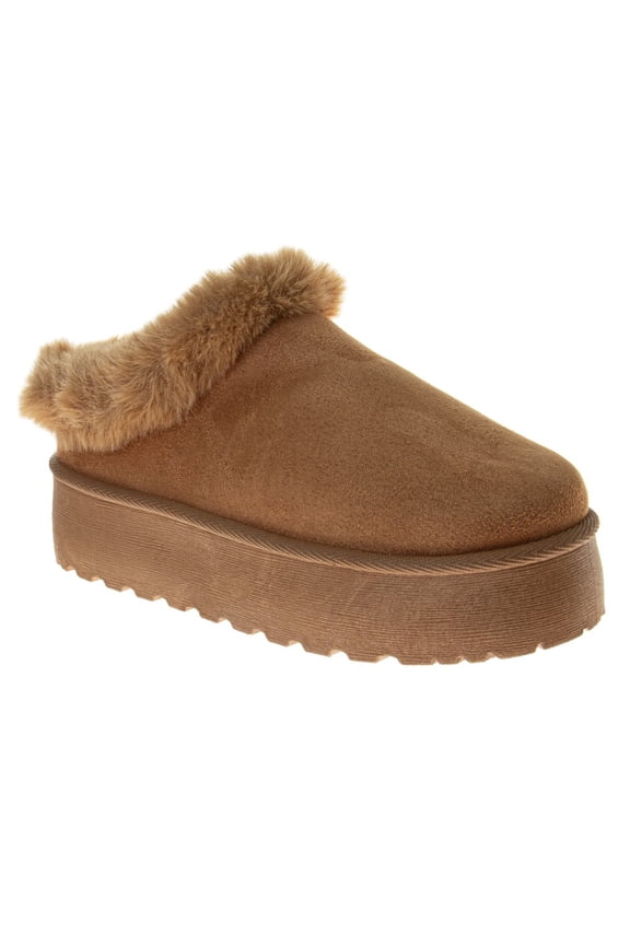Women'S Slip On Cozy Slippers, Chestnut, Size: 10