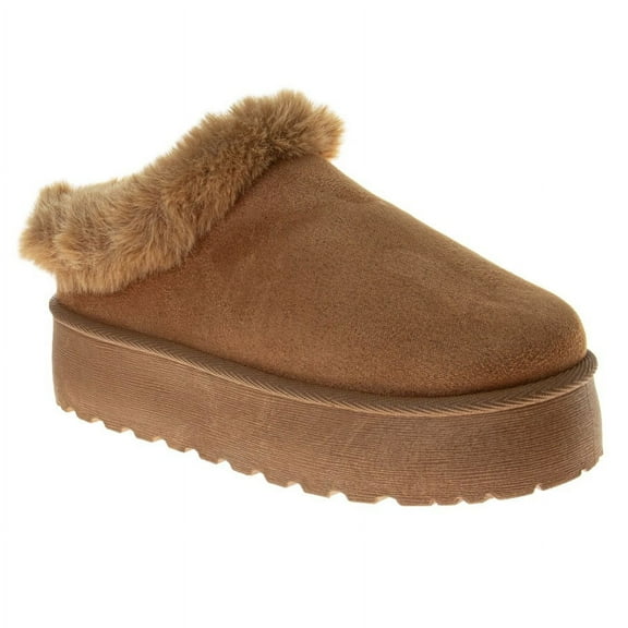 Avalanche Women'S Slip On Cozy Slippers, Chestnut, Size: 8