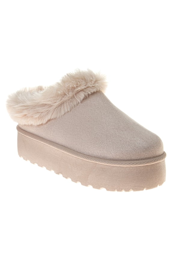 Women'S Slip On Cozy Slippers, Light Blush, Size: 8