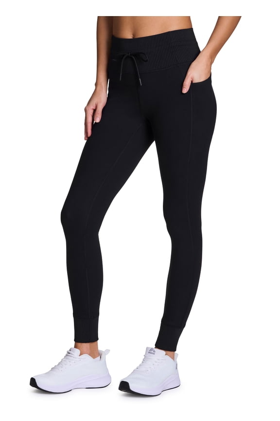 Women's Squat Proof Legging with Drawstring Buttery Soft Fitted Jogger with Pockets