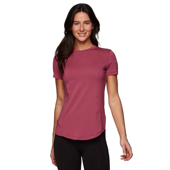Avalanche Women's Sun Shirt UPF Protection Short Sleeve Top With Zipper Pocket