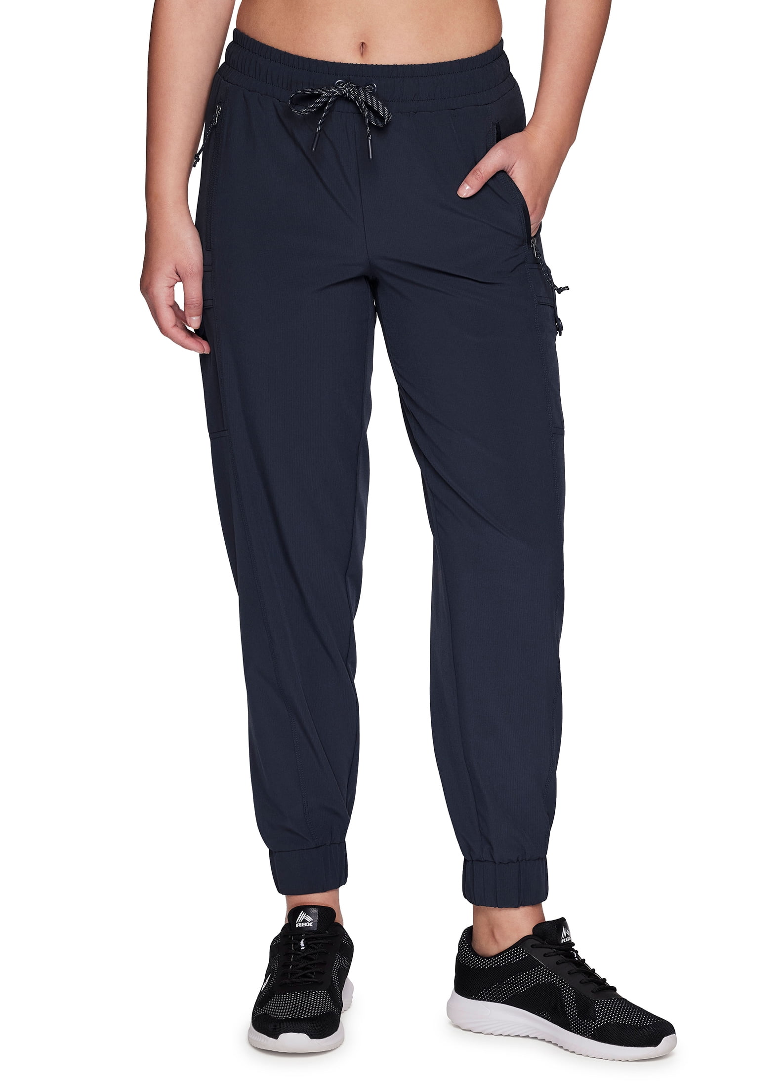 Avalanche Women's Woven Ripstop Cargo Jogger Pants With Zipper Pockets ...