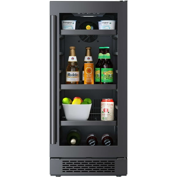 Avallon Abr152rh 15" Wide 86 Can Beverage Center - Stainless Steel