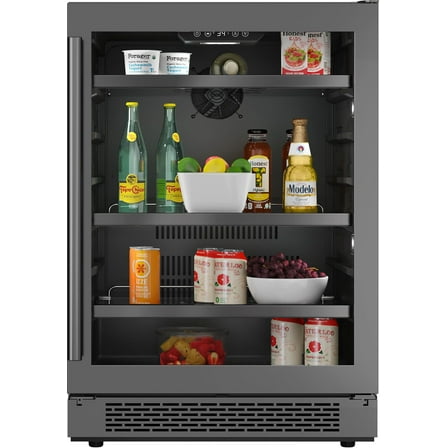 Avallon Abr242lh 24" Wide 140 Can Energy Efficient Beverage Center - Stainless Steel