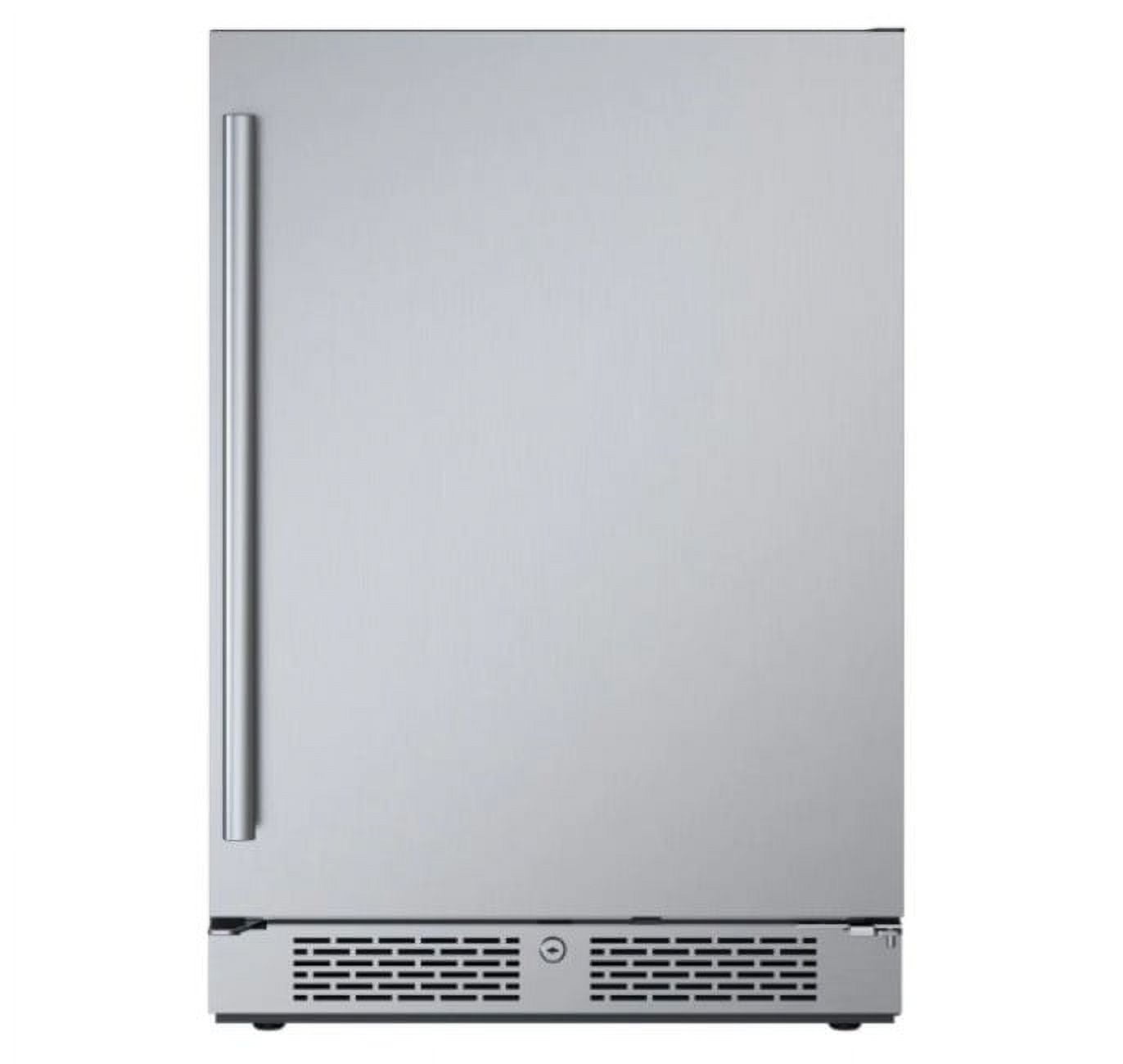 Compact Stainless Steel Outdoor Beverage Refrigerator