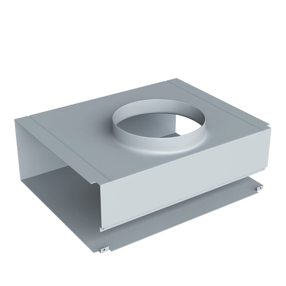 Avallon Arha04a Wall Mount Recirculation Deflector For 6" Ducting - Stainless Steel