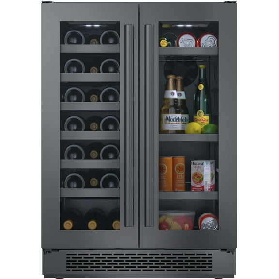 Avallon Awbc242ggfd 24" Wide 21 Bottle Capacity And 64 Can Capacity Beverage Center -
