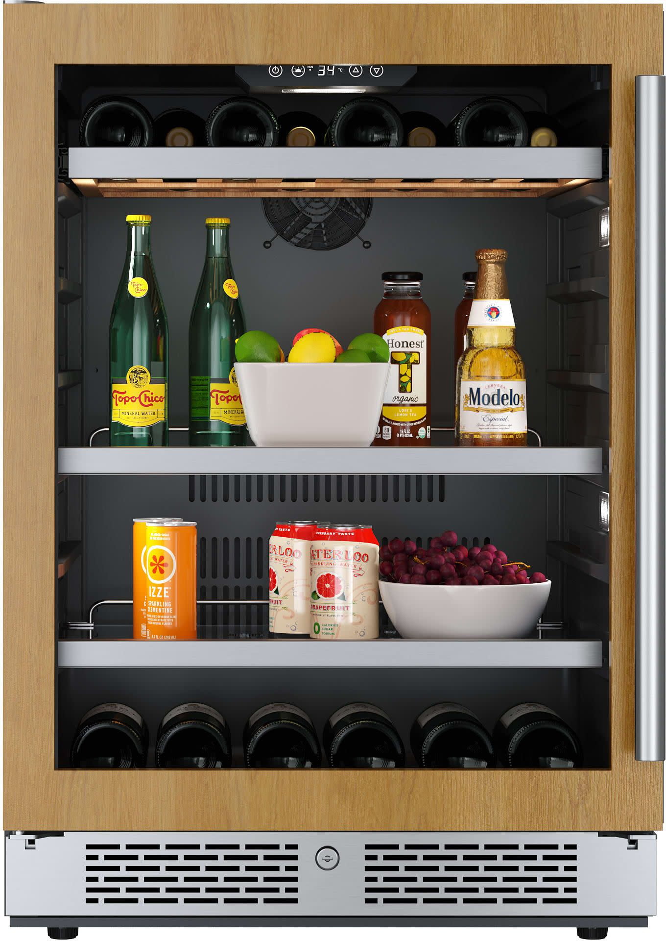 Avallon Awbc242lh 24" Wide 14 Bottle Capacity And 82 Can Capacity Left Hinge Wine And
