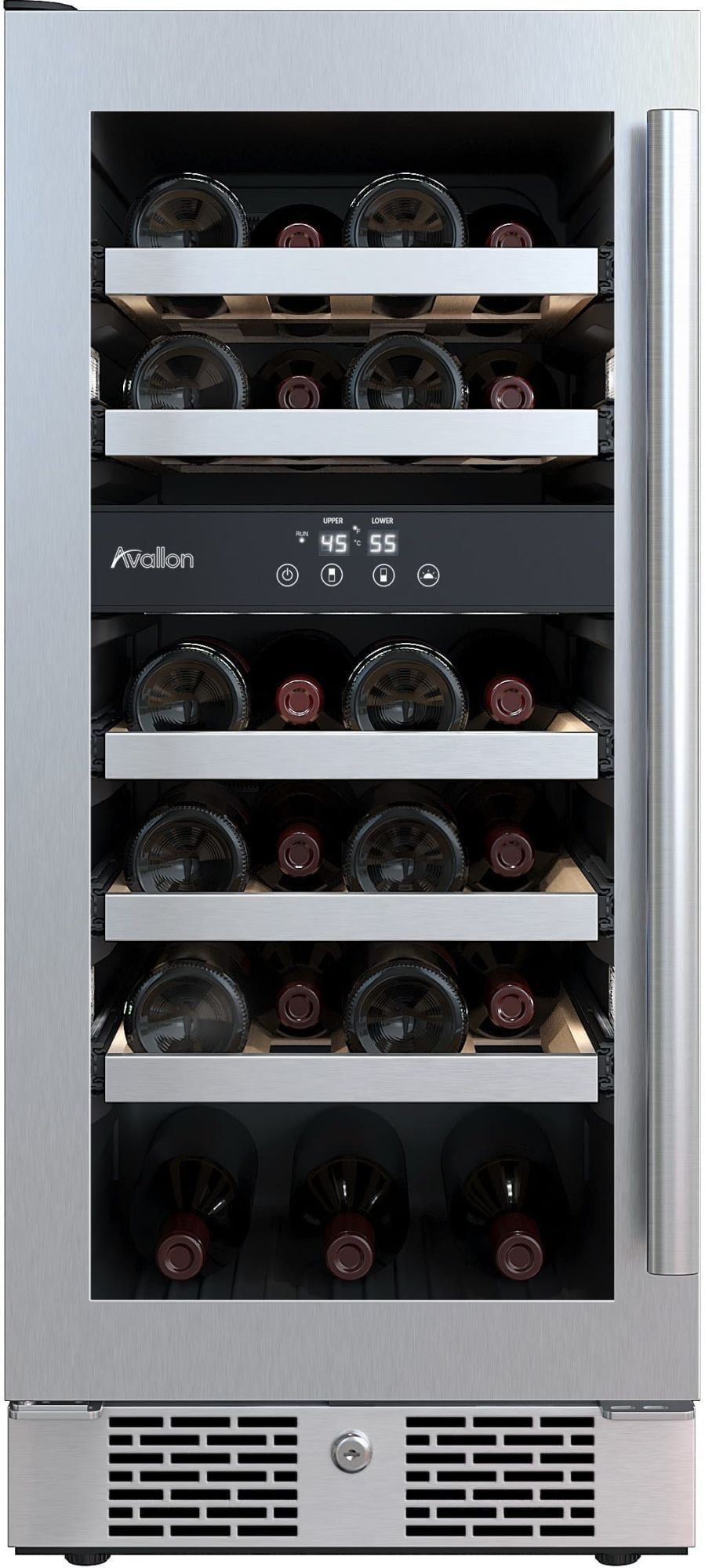 Avallon 15'' Stainless Steel Dual Zone Wine Refrigerator