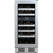 Avallon Awc152dzrh 15" Wide 23 Bottle Capacity Dual Zone Wine Cooler - Stainless Steel