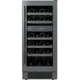 thumbnail image 1 of Avallon Awc152dzrh 15" Wide 23 Bottle Capacity Dual Zone Wine Cooler - Stainless Steel, 1 of 7