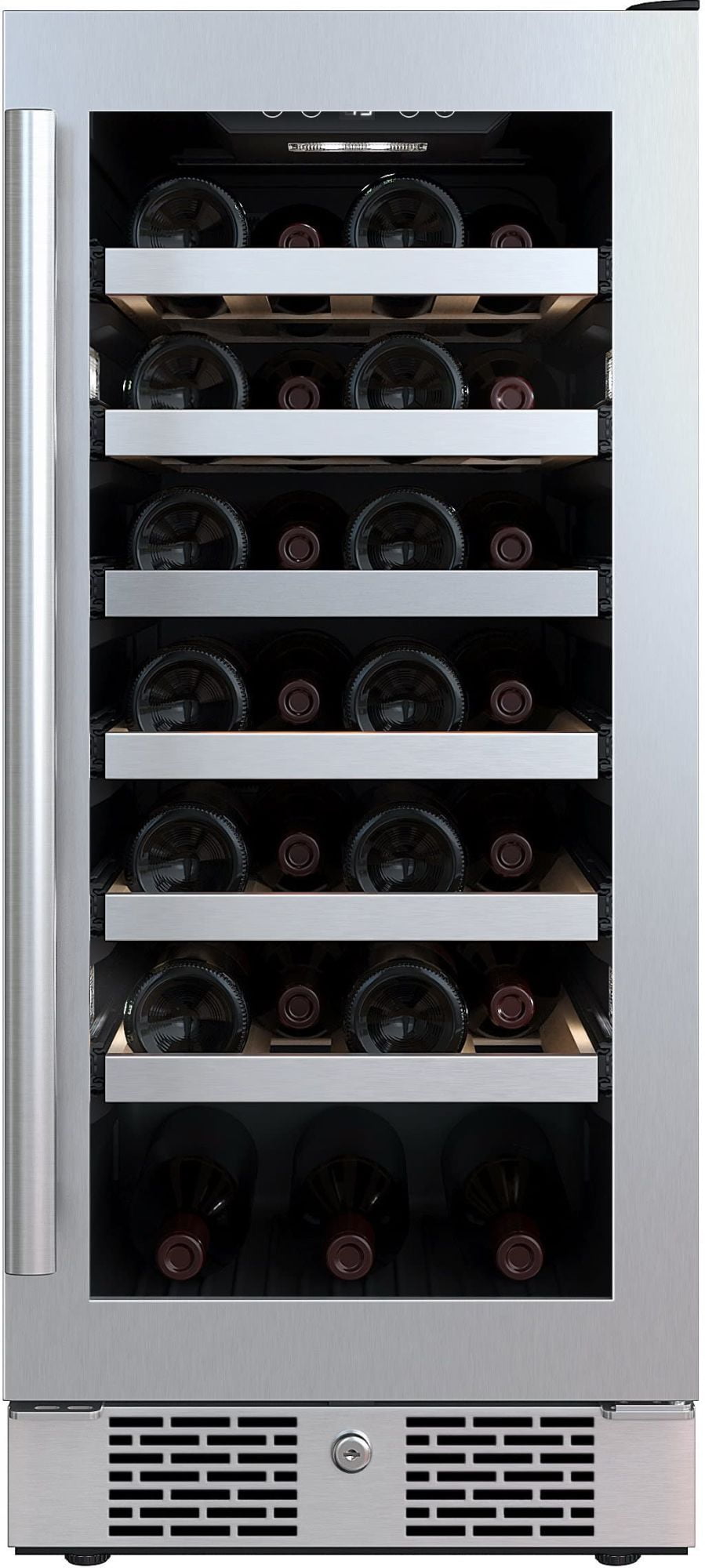 Avallon Awc152szrh 15" Wide 27 Bottle Capacity Single Zone Wine Cooler - Stainless Steel