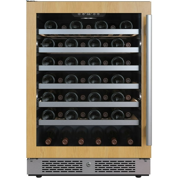 Avallon Awc242szlh 24" Wide 53 Bottle Capacity Single Zone Wine Cooler - Panel Ready