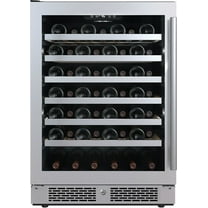 Avallon Awc242szlh 24" Wide 53 Bottle Capacity Single Zone Wine Cooler - Stainless Steel