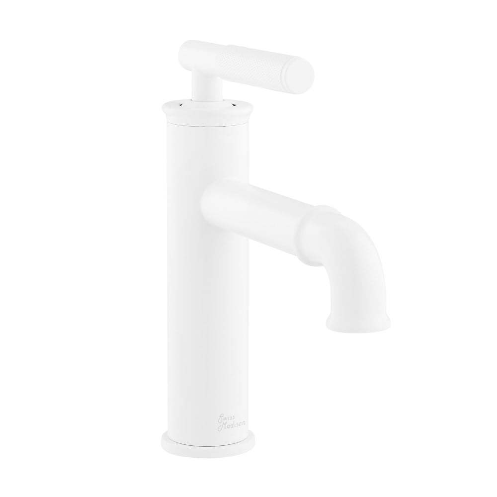 Matte White Nickel Single-Handle Bathroom Faucet