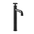 thumbnail image 1 of Avallon Single Hole, Single-Handle Wheel, High Arc Bathroom Faucet in Matte Black, 1 of 11