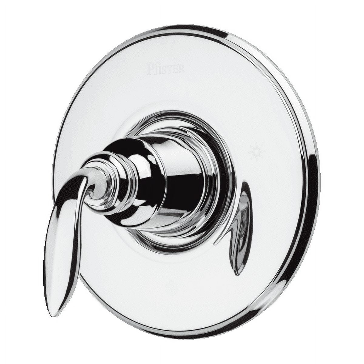 Polished Chrome Wall-Mounted Lever Tub and Shower Faucet