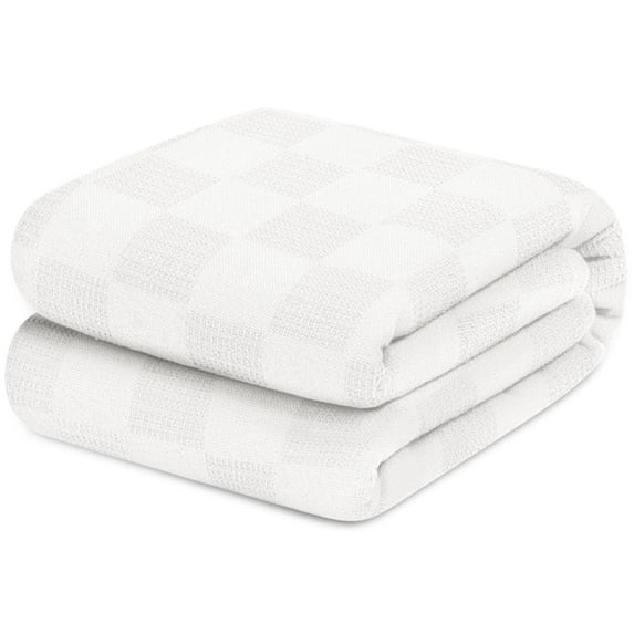 Avalon Home 100% Cotton King Blanket – 108x90 inches, Soft & Breathable, Lightweight Thermal Blanket