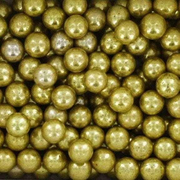 Avalon 2-Pound Dragees Gold Sugar Cake Cupcake Cookie Sprinkles, 5mm