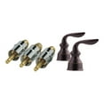 thumbnail image 1 of Avalon 3-Handle Tub & Shower Faucet with Metal Lever Handles in Tuscan Bronze, 1 of 2