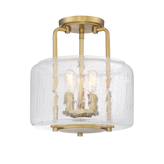 Avalon 3-Light Ceiling Light in Warm Brass