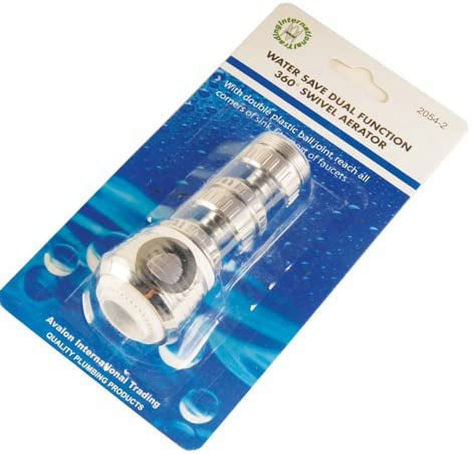 Avalon 360º Swivel Aerator with Double Plastic Ball Joint in Chrome Finish