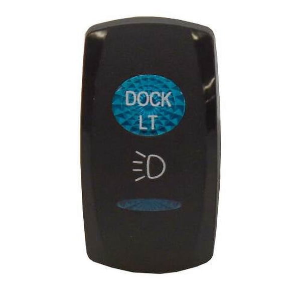 Avalon Boat Rocker Switch Cover 125136 | Dock LT Actuator Black Blue