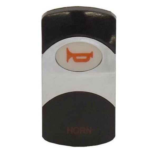 Avalon Boat Rocker Switch Cover 125907 | Horn Actuator Black Silver